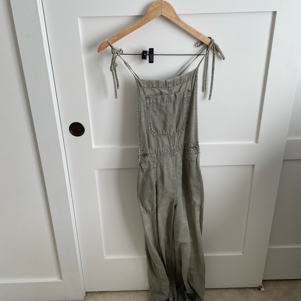 Free People Olive Jumpsuit